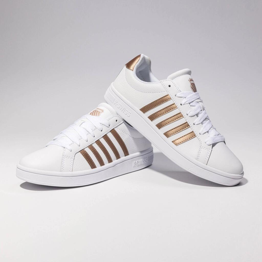 K-SWISS Court Tiebreak Low women's sneaker, white, leather-look, laced