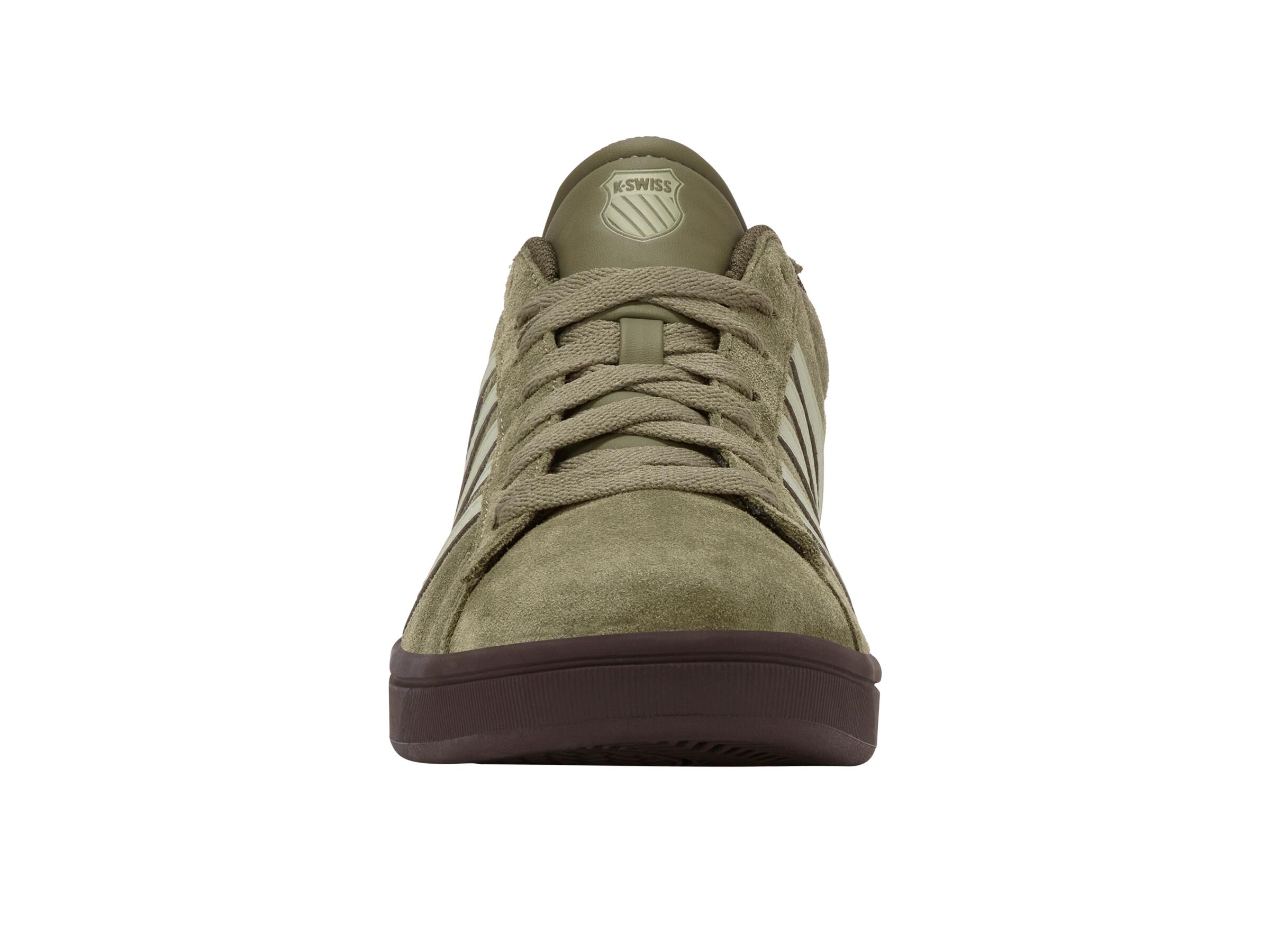 K-SWISS Court TieBRK II SDE heren low-top sportschoen, groen, khaki bruin 3/4