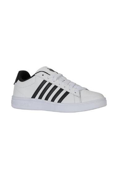 K-SWISS COURT TIEBREAK II WHITE BLACK WHITE-M Sneakers Uomo Black (04413-191-M)