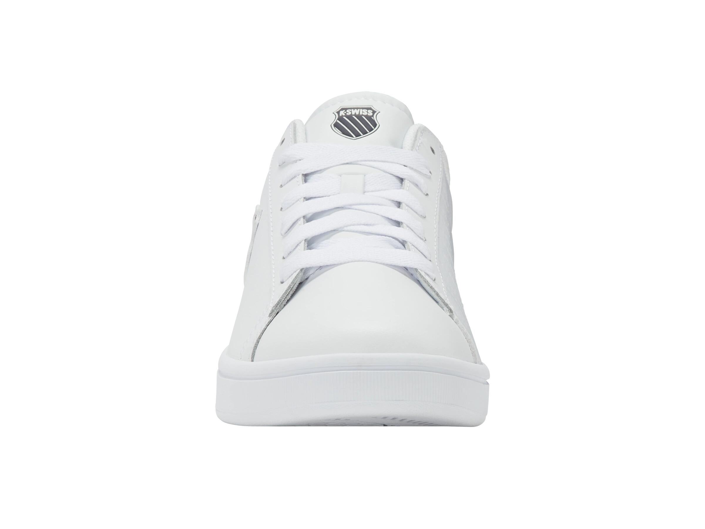 Zapatillas deportivas de tenis para hombre K-SWISS, corte bajo, blancas - nuevas 3/4