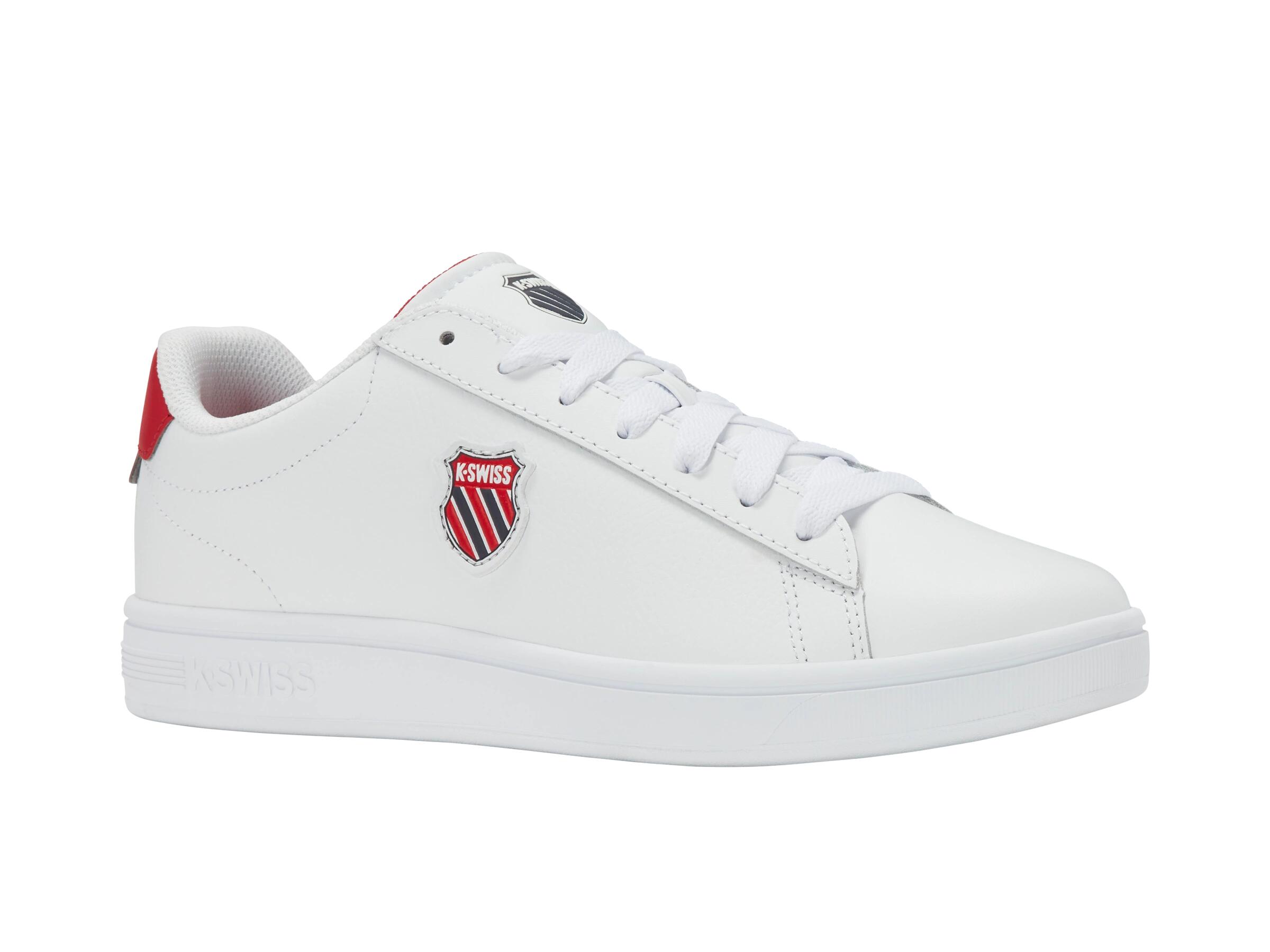 Zapatillas deportivas de tenis para hombre K-SWISS, corte bajo, blancas - nuevas 2/4