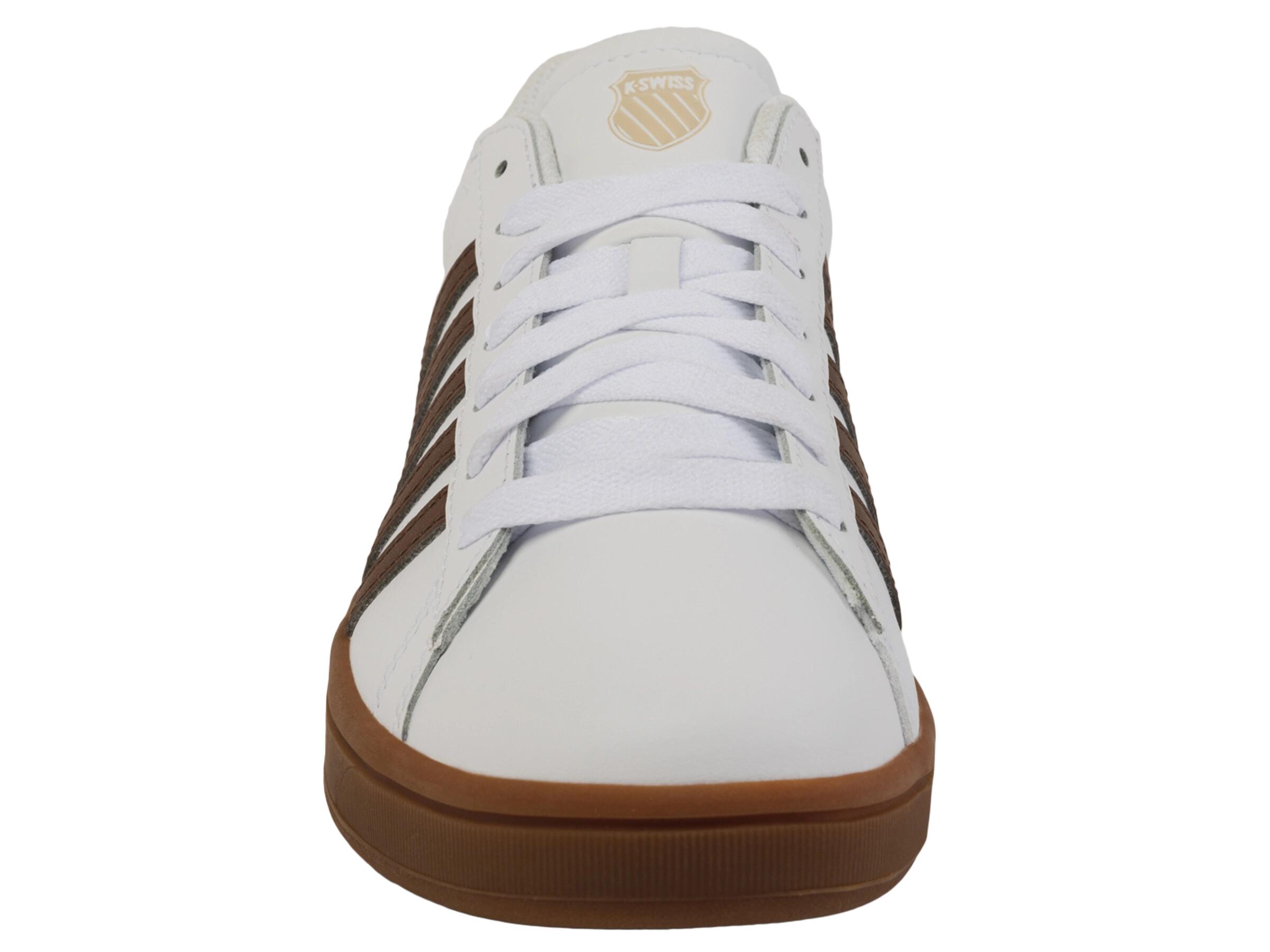 Zapatillas K-SWISS Court Tiebreak II para hombre, blancas, corte bajo 3/4