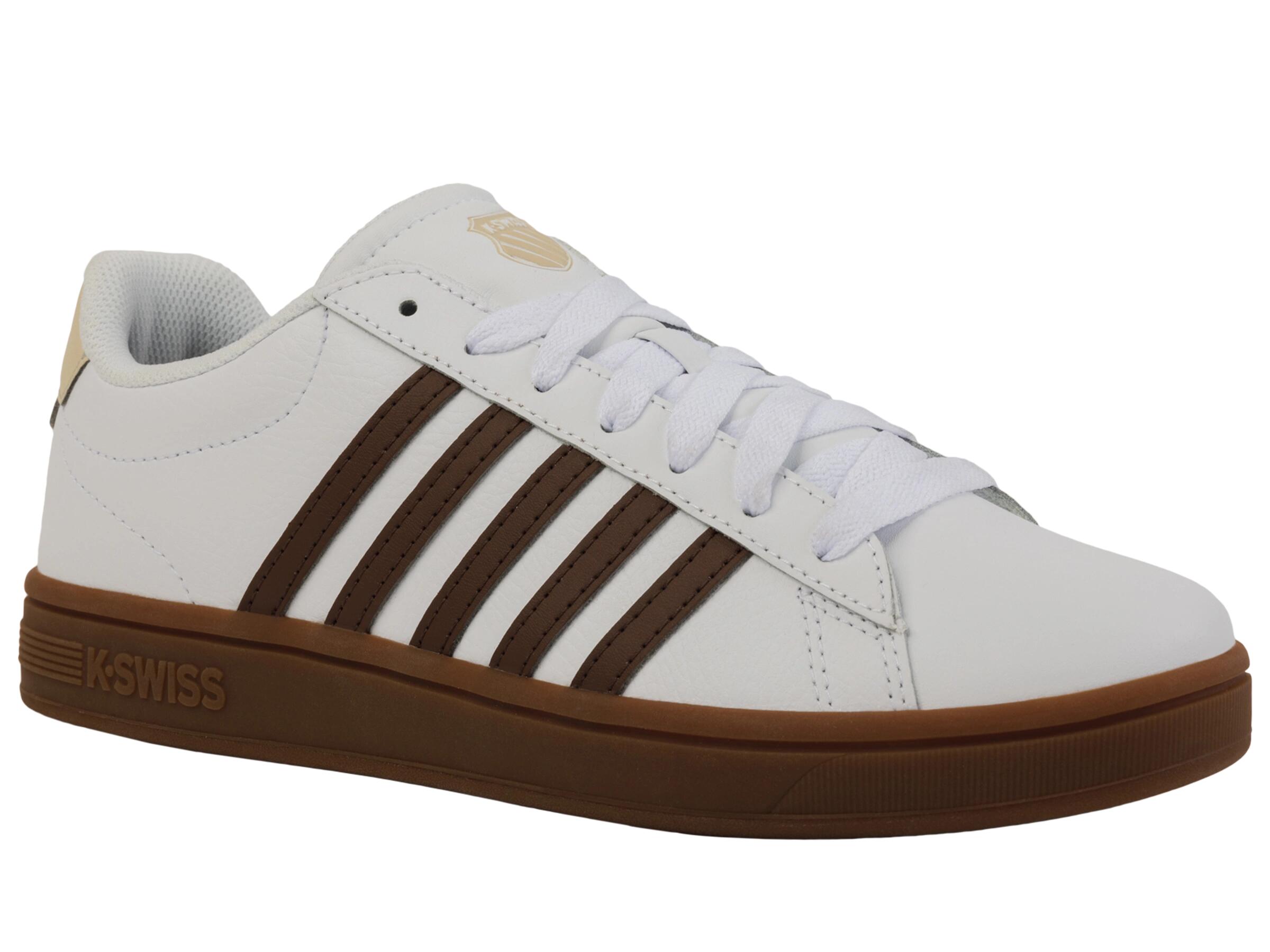 Zapatillas K-SWISS Court Tiebreak II para hombre, blancas, corte bajo 2/4