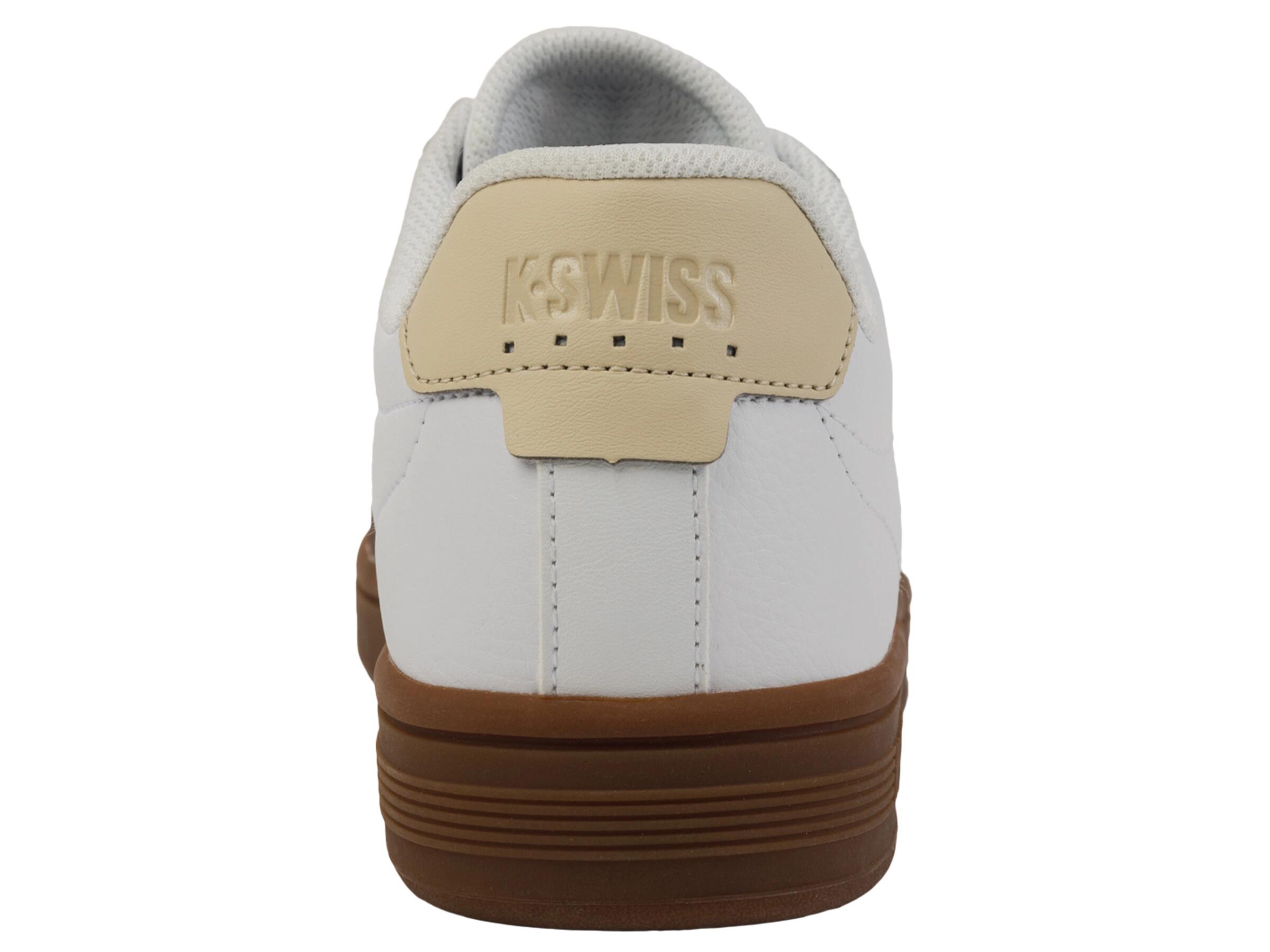 Zapatillas K-SWISS Court Tiebreak II para hombre, blancas, corte bajo 4/4