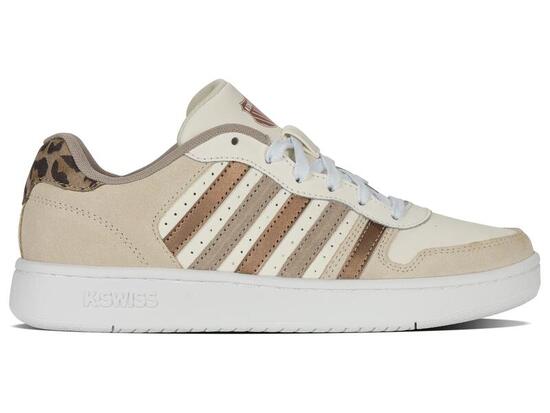 Chaussures de sport K-SWISS Court Tiebreak II beige, lacets, coupe basse