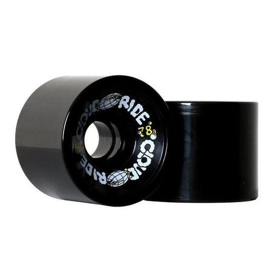 Roues Skateboard - Cruiser - 69 mm - Noir - Cloud Ride