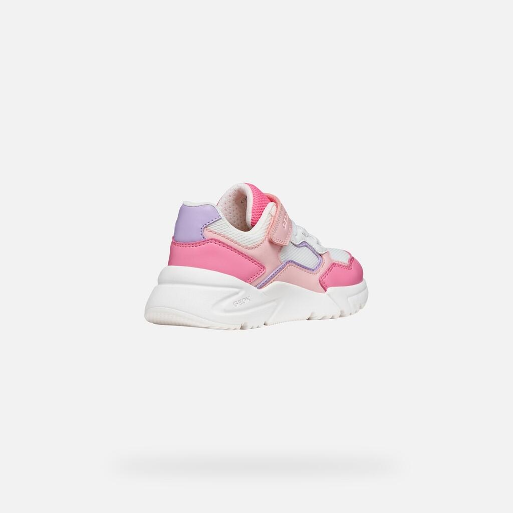 Baskets Fille J LOFTUS GIRL Saumon/Blanc 6/7
