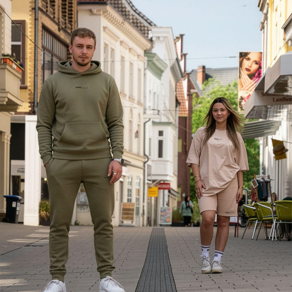 Spodnie dresowe do noszenia w domu – khaki