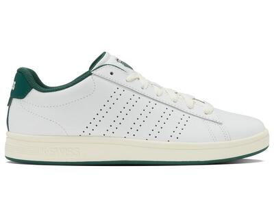 K-swiss herensneakers, witte low-top sportschoenen, vetergesloten