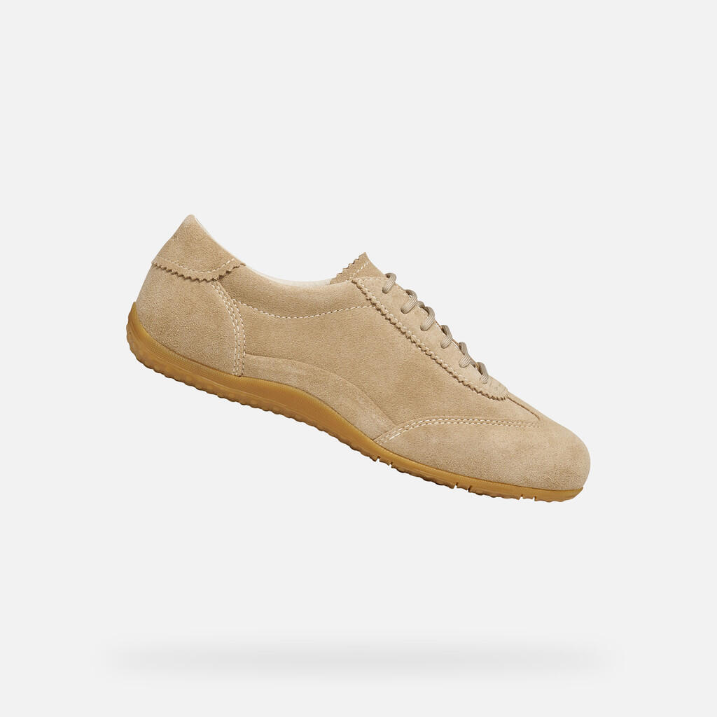 Geox - Baskets Femme Vega Woman Blanc Cassé - Chaussures De Sport - Blanc - Decathlon
