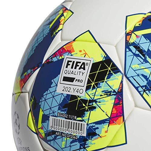 Pallone da gara Adidas UCL Finale 2019 taglia 5 Bianco/Ciano/Giallo solare 5/5