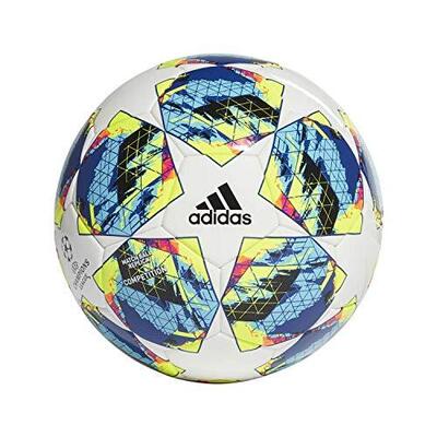 Pallone da gara Adidas UCL Finale 2019 taglia 5 Bianco/Ciano/Giallo solare