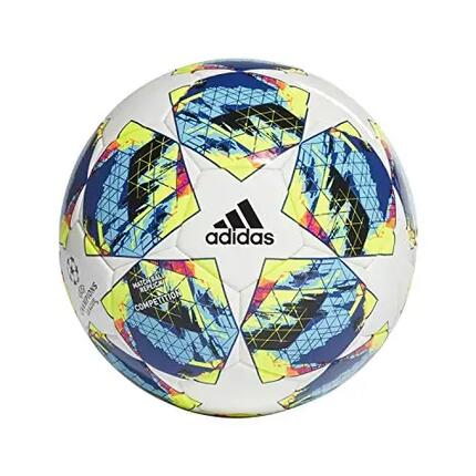 Ballon de match Adidas UCL Finale 2019 Taille 5 Blanc/Cyan/Jaune solaire