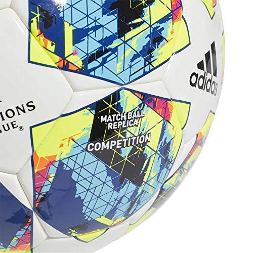 Pallone da gara Adidas UCL Finale 2019 taglia 5 Bianco/Ciano/Giallo solare 4/5
