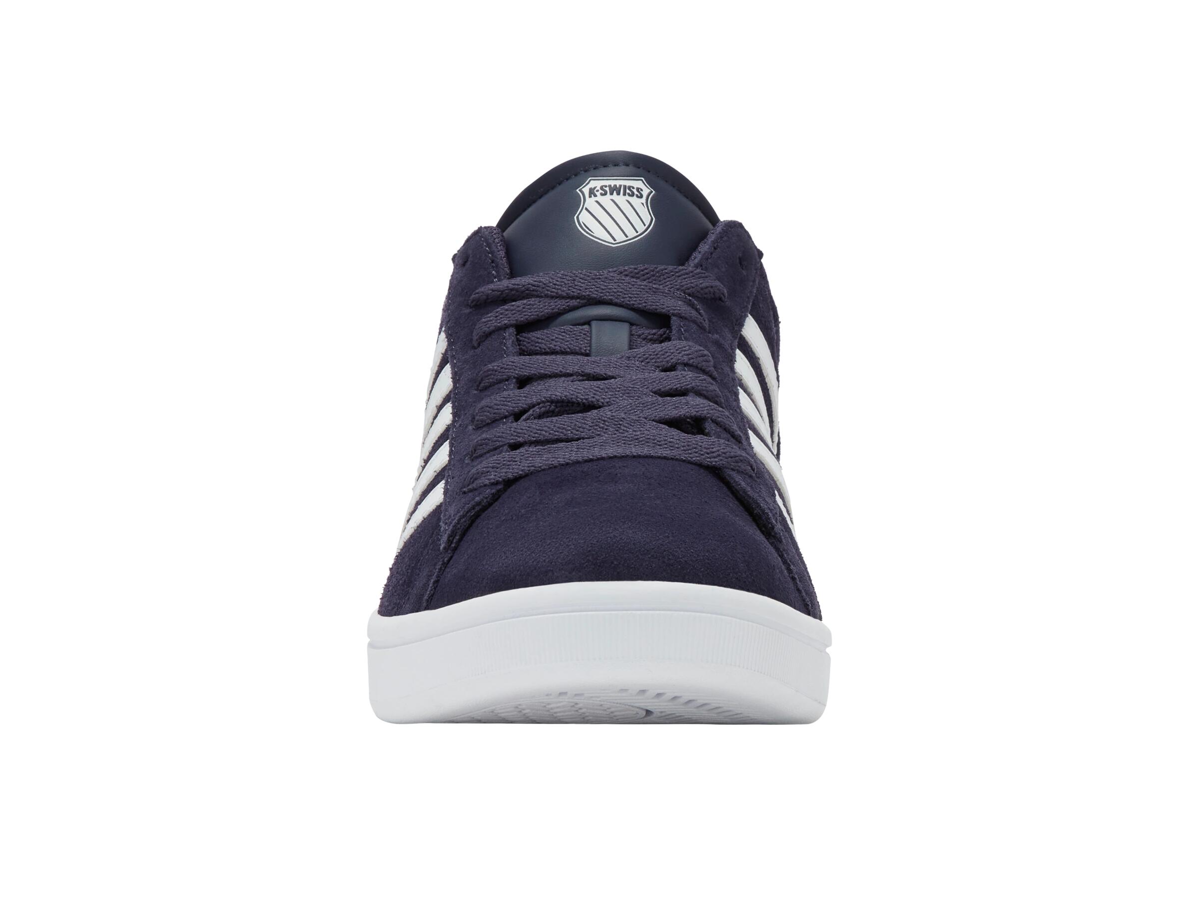 K-SWISS Court Tiebrk II SDE hombre low-top beige con azul 3/4