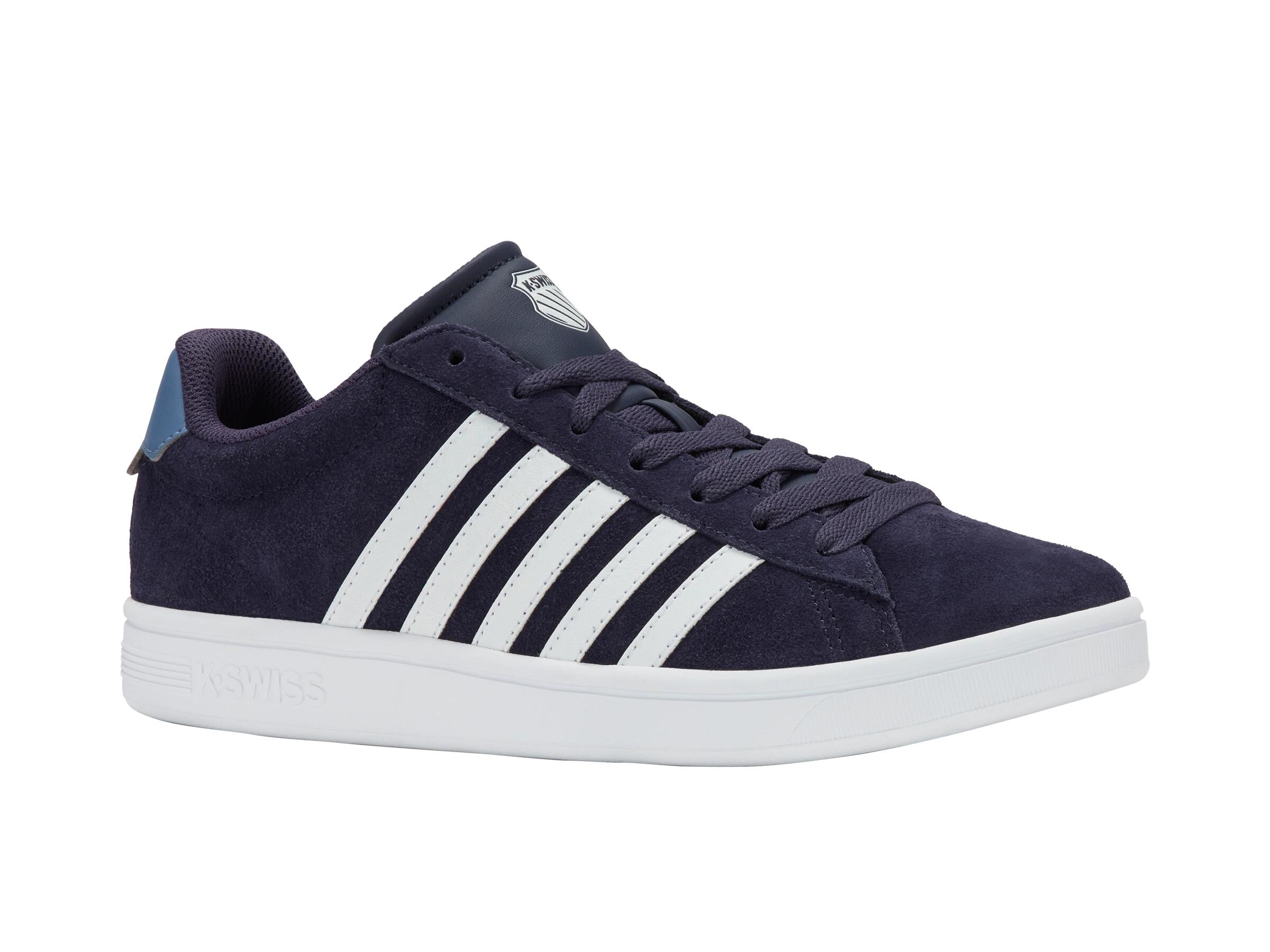 K-SWISS Court Tiebrk II SDE hombre low-top beige con azul 2/4