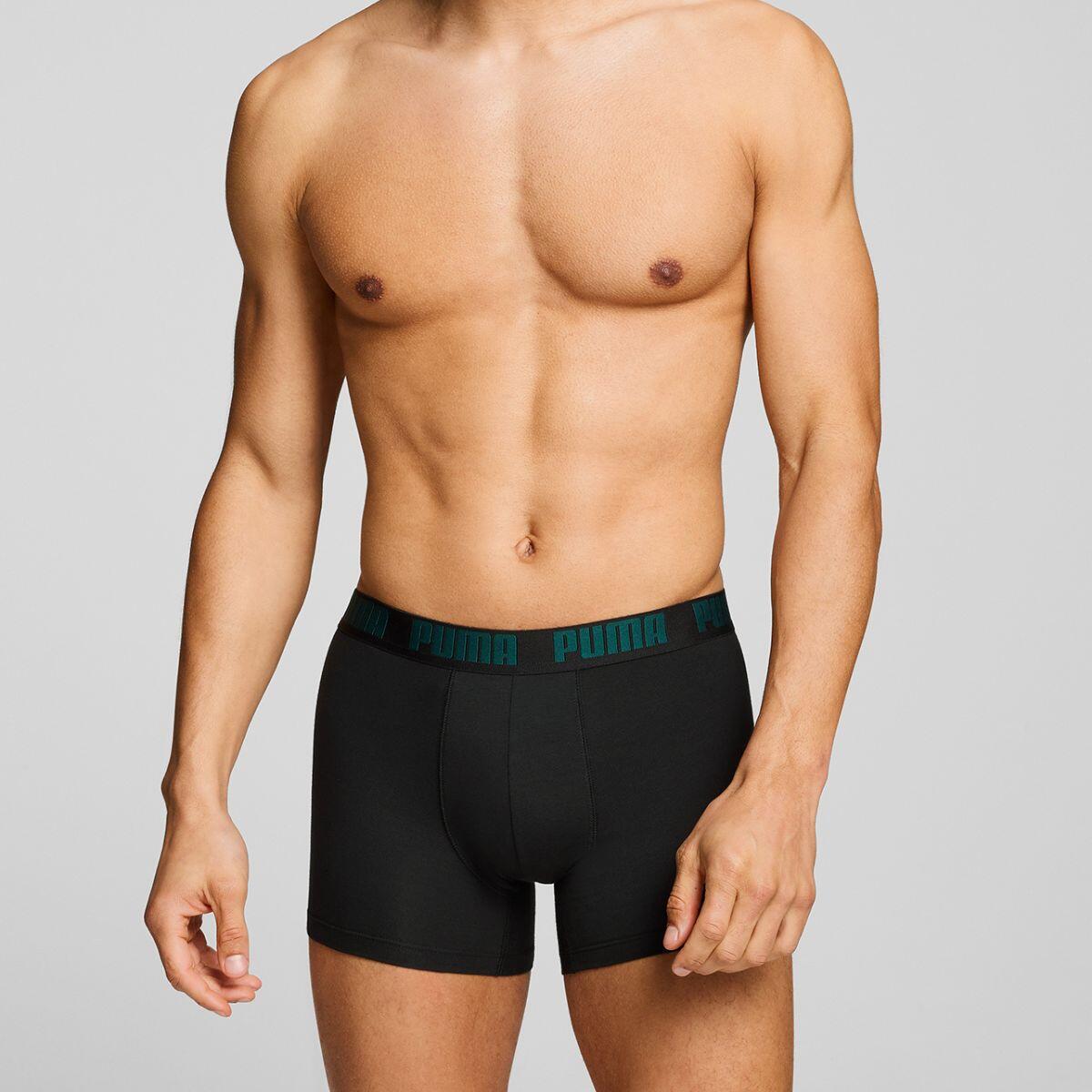 Puma boxershorts heren 6-pack Green / Navy / Black 6/7