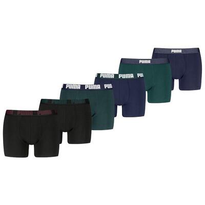 Puma boxershorts heren 6-pack green / navy / black