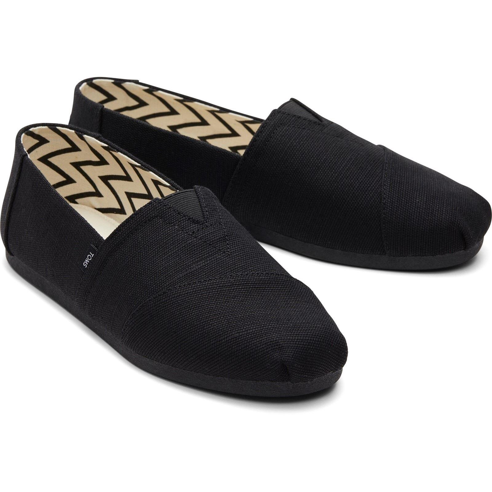 TOMS Alpargata Classic Cotton Men's Black Espadrilles 3/6