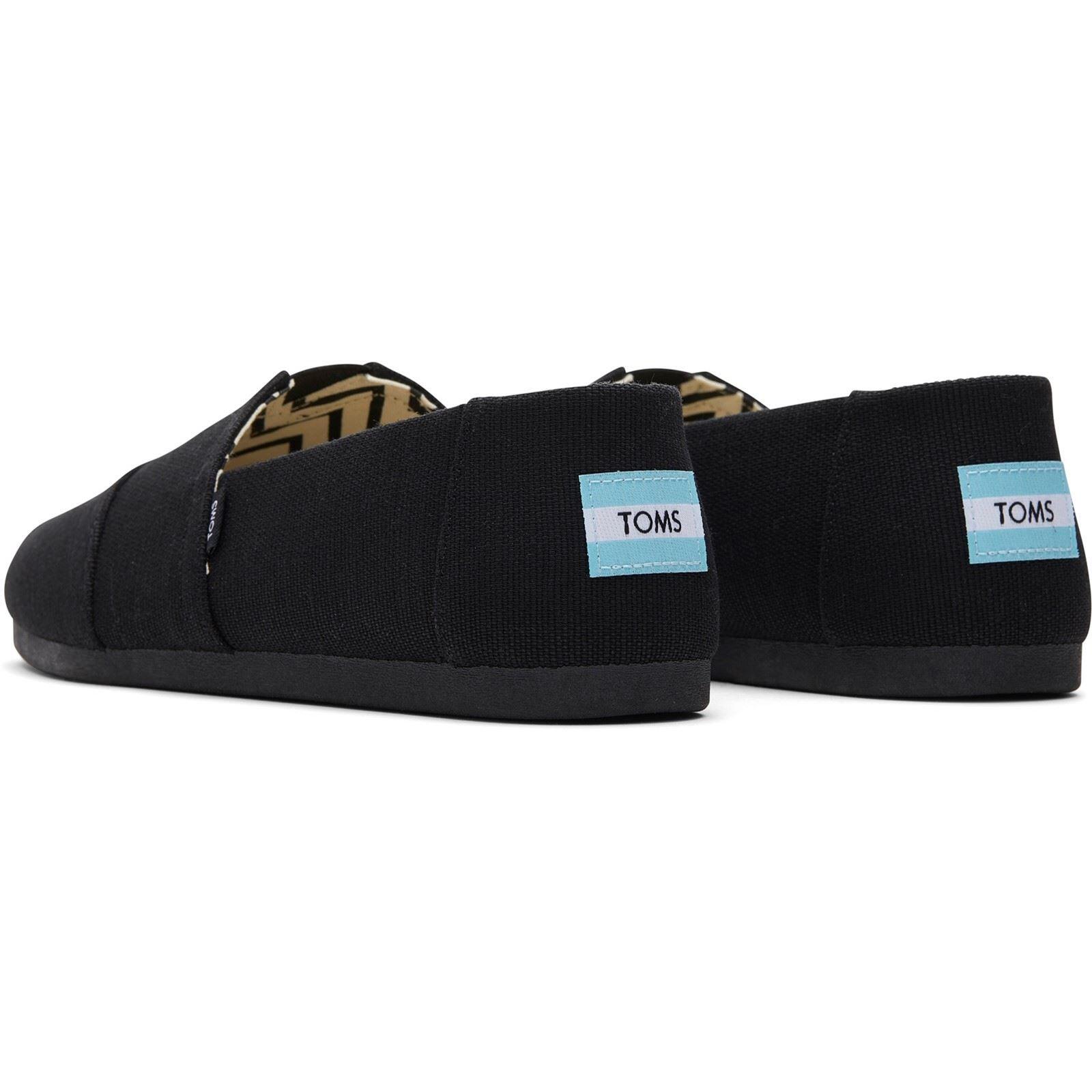 TOMS Alpargata Classic Cotton Men's Black Espadrilles 2/6