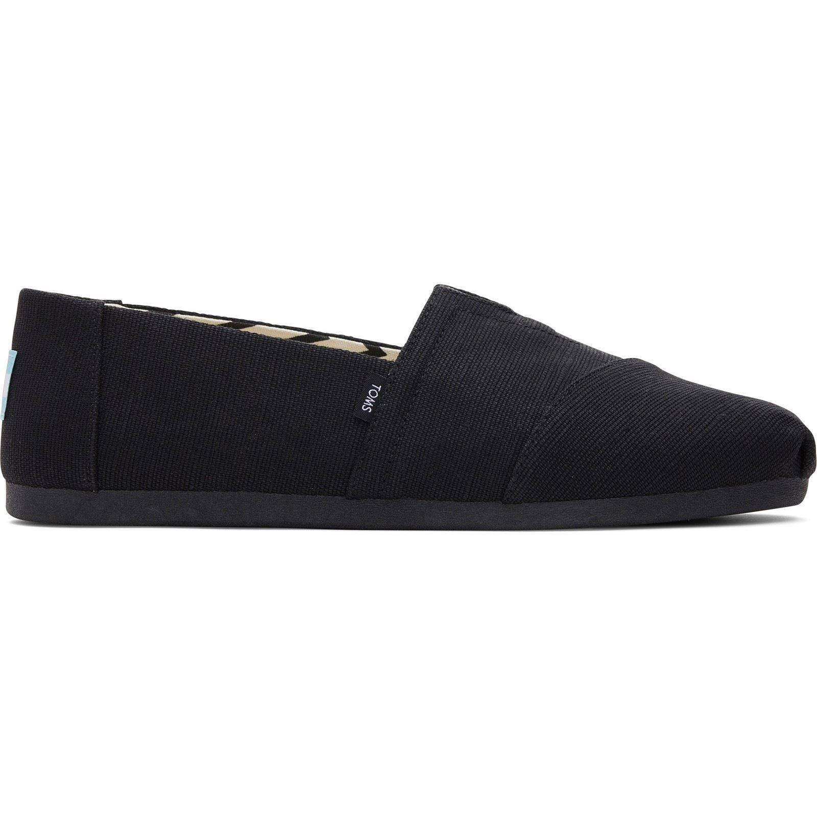 TOMS Alpargata Classic Cotton Men's Black Espadrilles 6/6