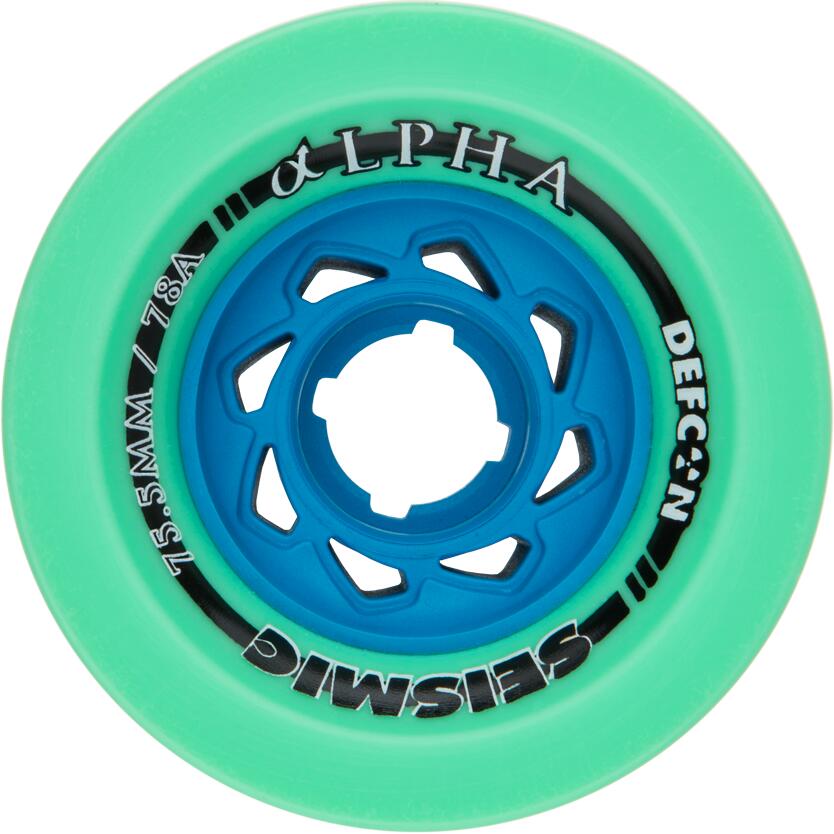 Seismic - Roues Skate Seismic Wheels Alpha 75.5x62.5mm 78a Mint Defcon Whalph78adef - Roue - Multicolore - No Size - Decathlon