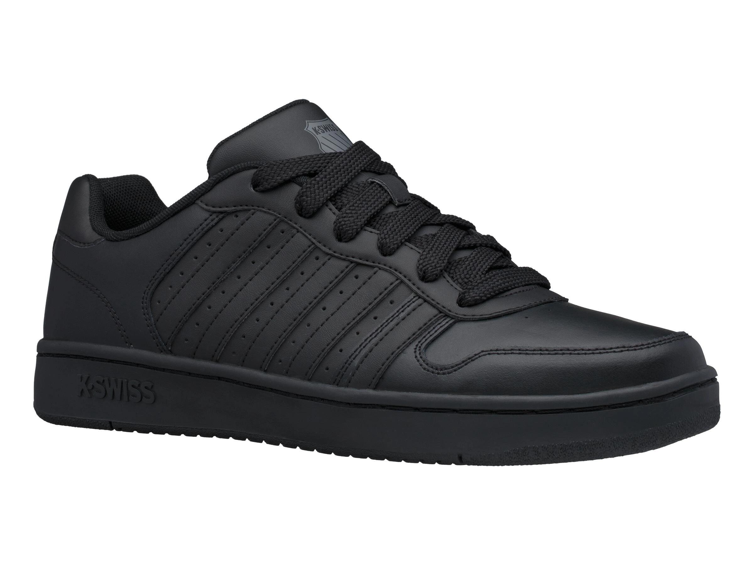 Chaussure de tennis K-SWISS Court Palisades en cuir noir pour homme 1/5