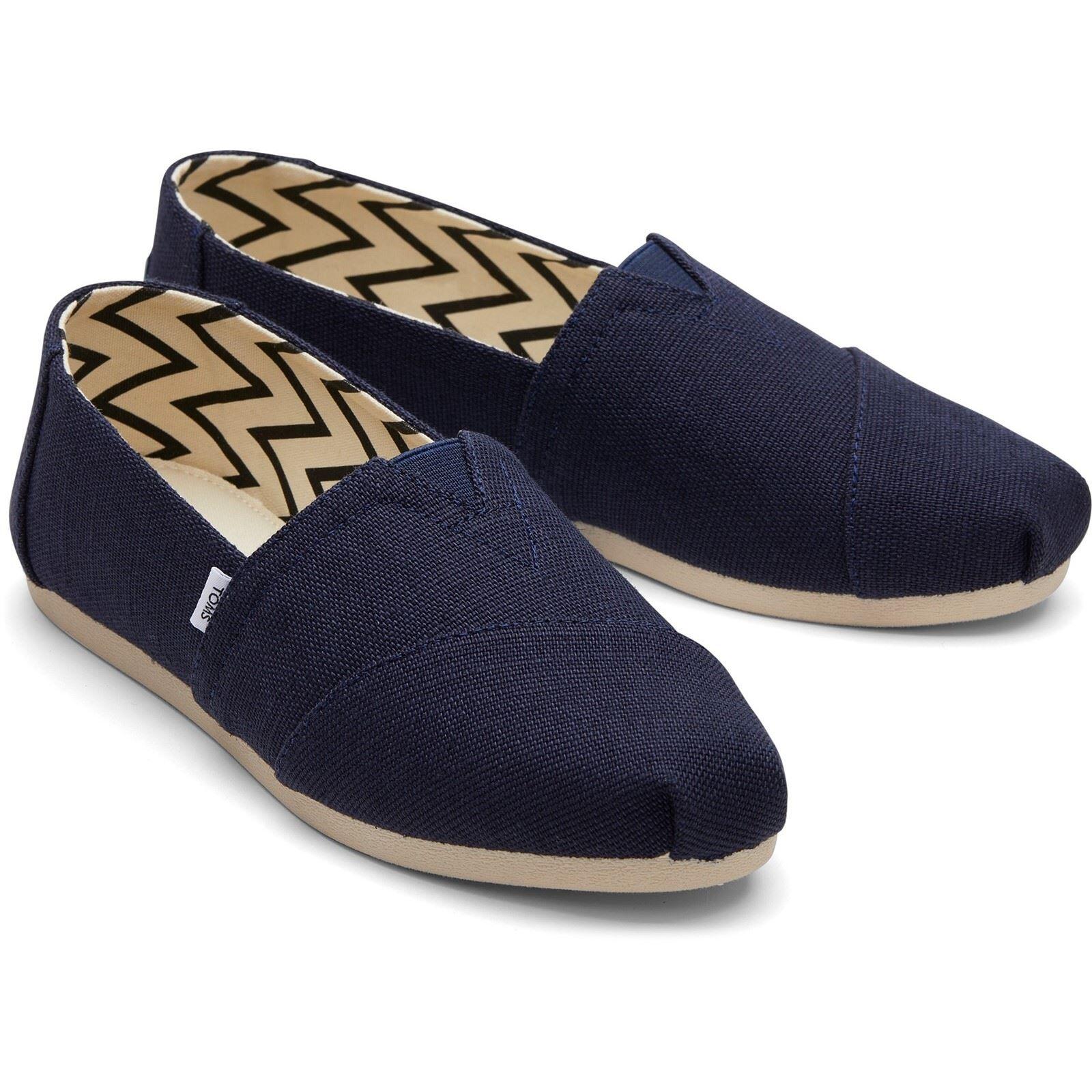 TOMS Alpargata Classic Cotton Women's Navy Espadrilles 3/6