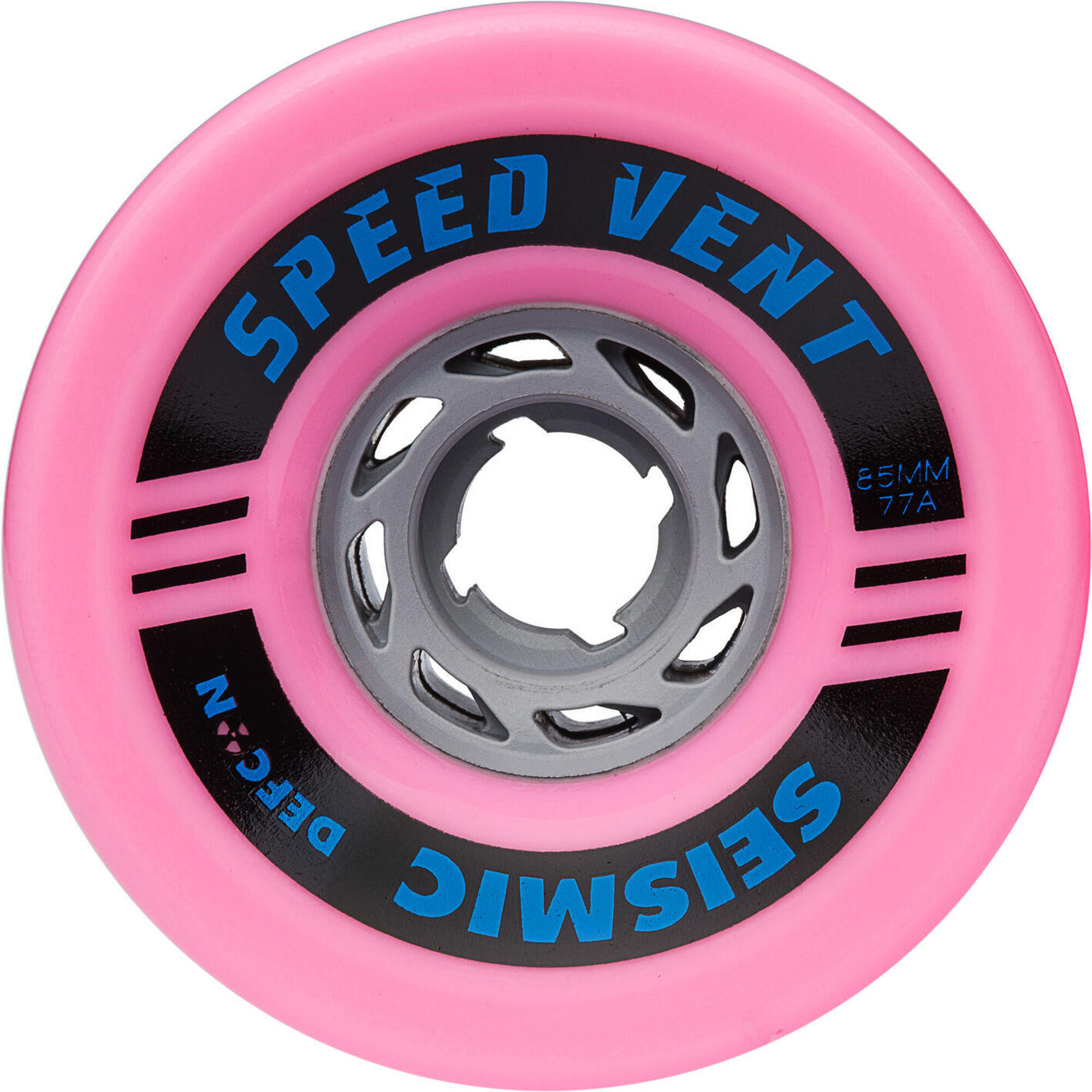 Seismic - Roues Skate Seismic Wheels Speed Vent 85x52mm 77a Bubblegum Defcon Whspvnt85/77a - Roue - Rose - No Size - Decathlon