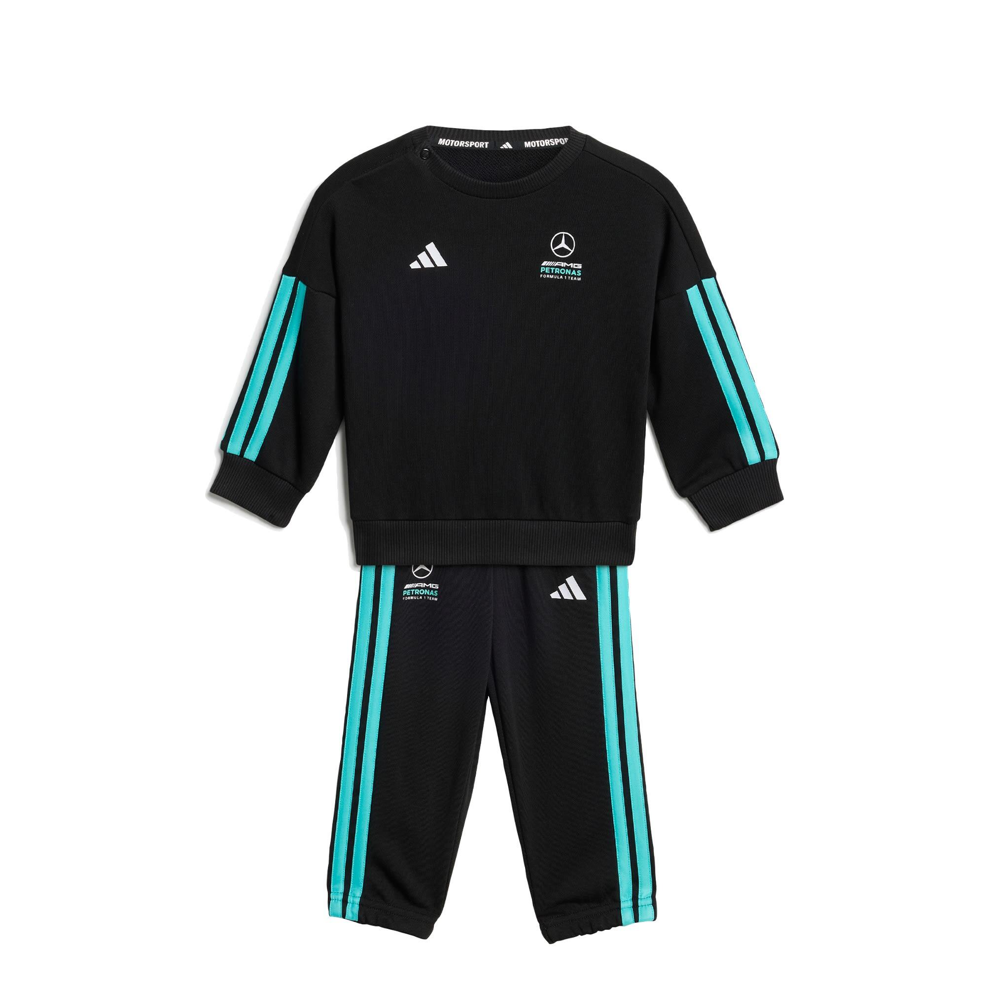 Adidas - Ensemble Sportswear Haut Manches Longues Mercedes - Amg Petronas Formula 1 Team - Survêtement - Bleu|noir - 2-3 Ans - Decathlon