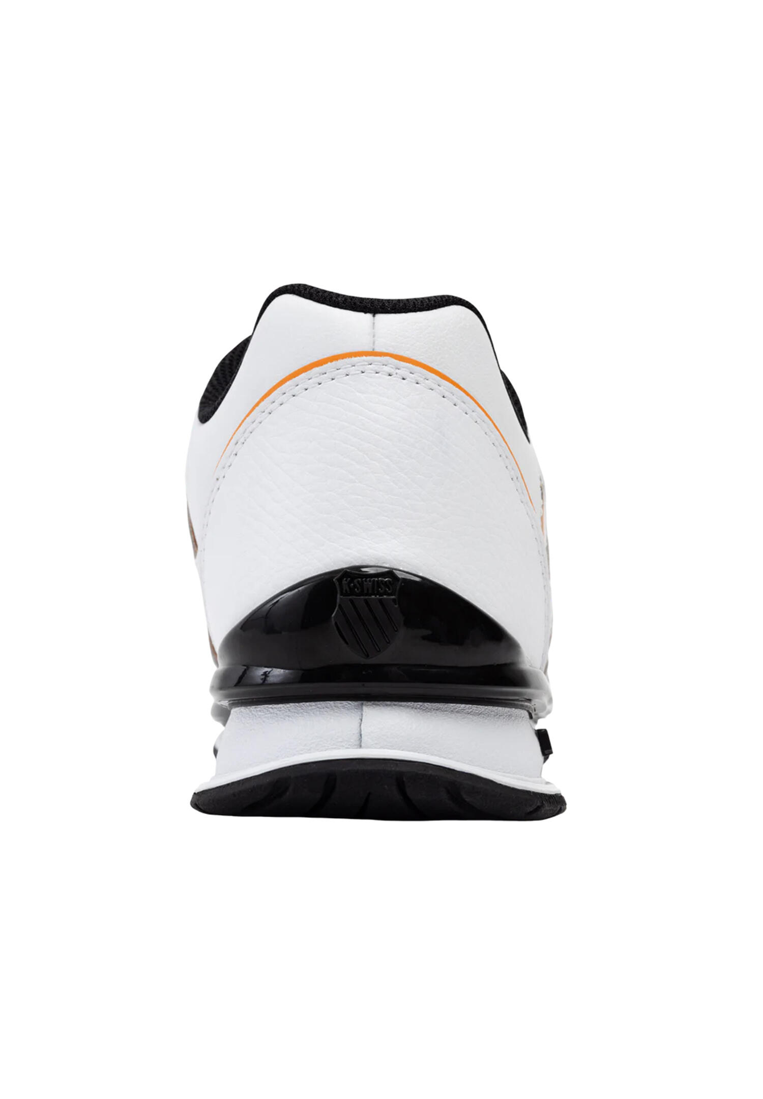 Zapatillas K-SWISS Rinzler Court Style hombre, blancas con acento naranja 5/5