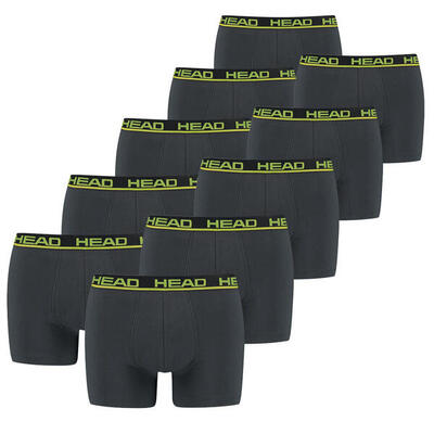 Head boxershorts 10-pack phantom / lime punch
