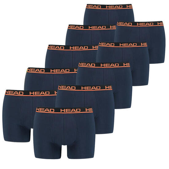Head boxershorts 10-Pack Orange/Peacoat