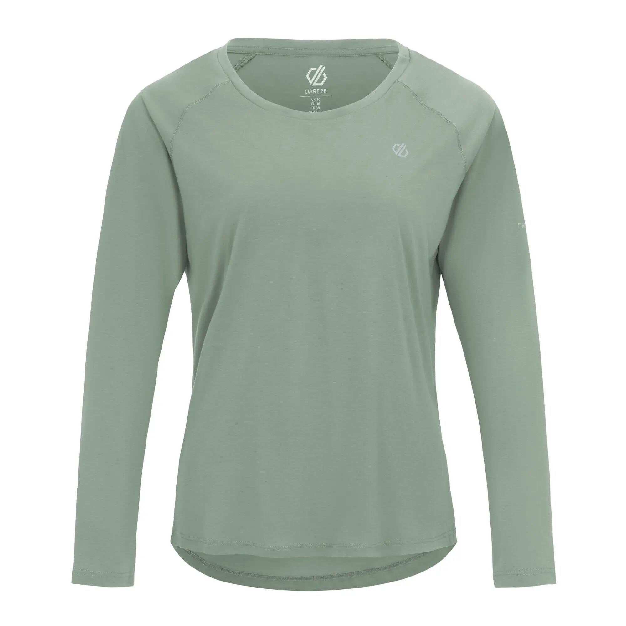 Tee Shirt Femme Dare 2B "SERENITY LONG SLEEVE TEE" 44 Vert 5/7