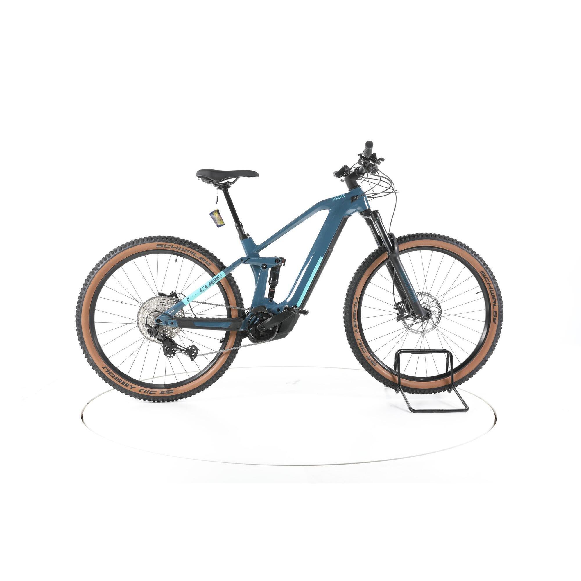 Cube - Reconditionné - Cube Stereo Hybrid 140 Hpc Race Vélo Électrique Vtt - Très Bon - Vélo Tout Terrain - Bleu - Moyen - Decathlon