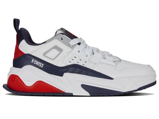 Chaussure K-SWISS Techna Trainer homme, blanc, bleu foncé, rouge