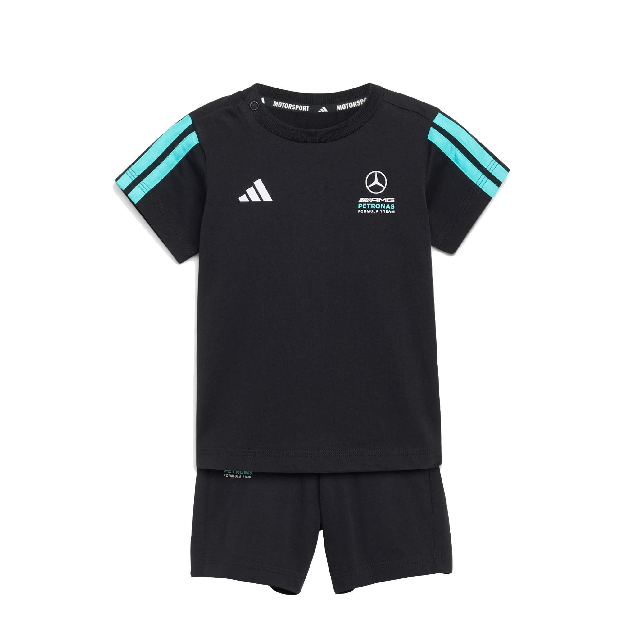 Adidas - Ensemble Bébé Manches Courtes Mercedes - Amg Petronas Formula 1 Team Dna - Survêtement - Bleu|noir - 12 Mois - Decathlon
