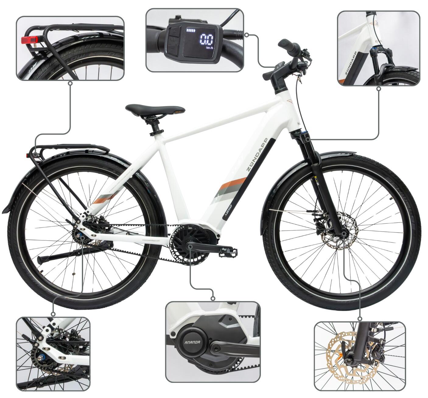 Rower Elektryczny Miejski Zündapp X850 Koła 27,5" 3/5