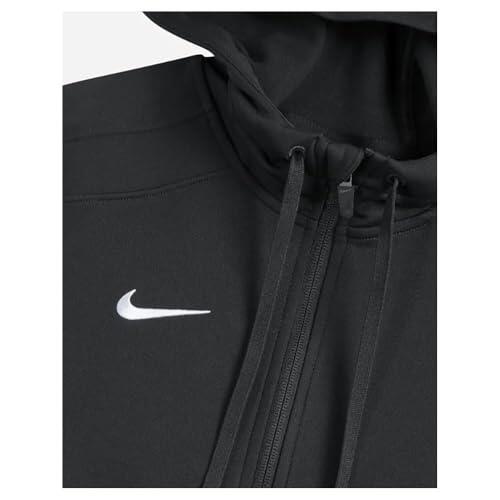 Felpa con cappuccio Nike donna zip intera nera XL 3/3