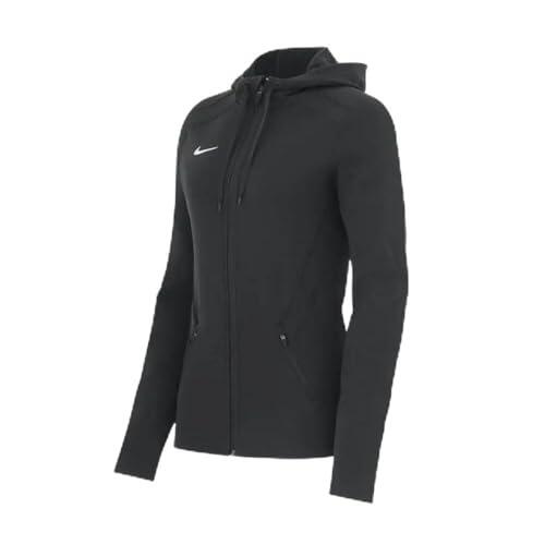 Felpa con cappuccio Nike donna zip intera nera XL 1/3