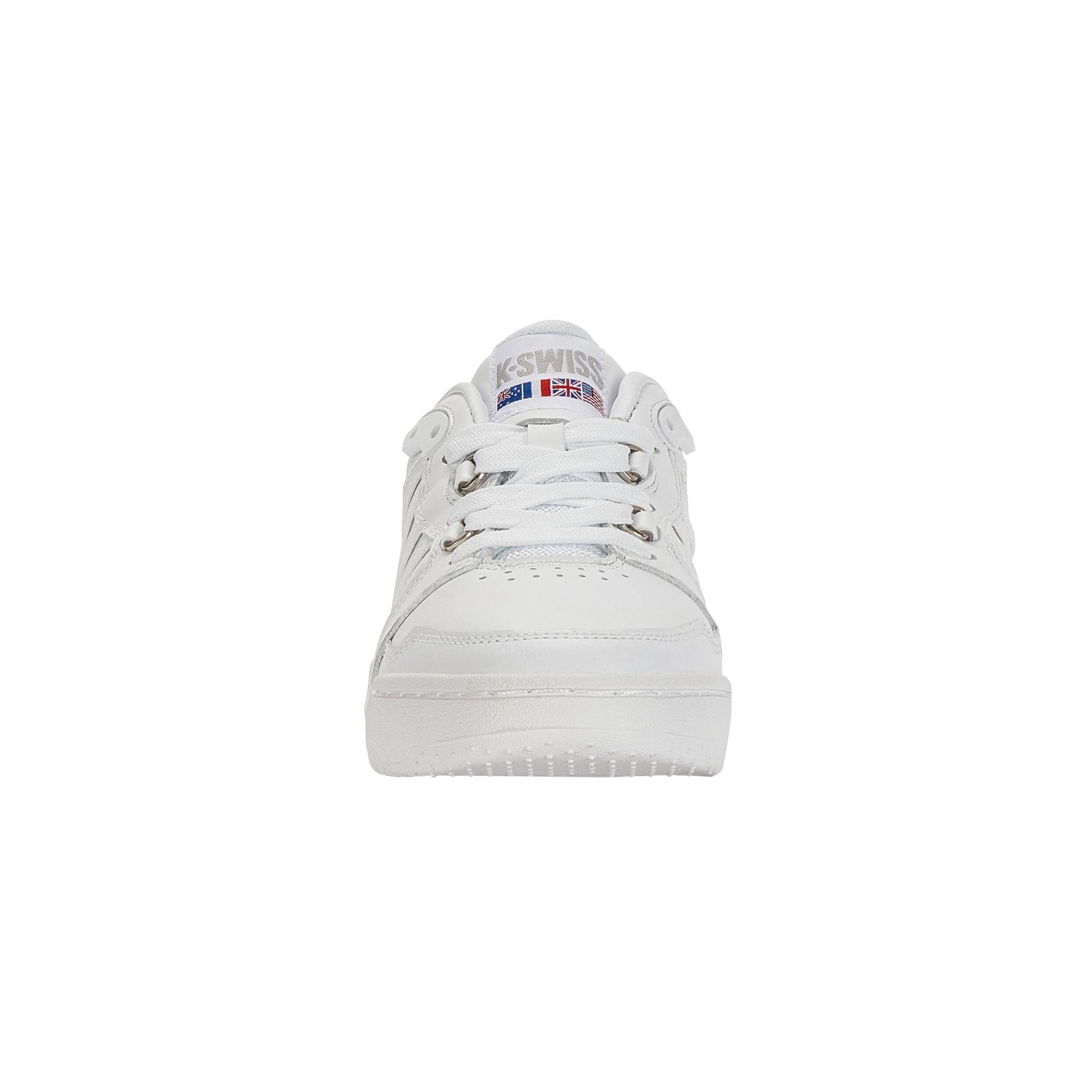 K-SWISS SI-18 RIVAL Baskets cuir femme, blanc, confortables et stables 3/4