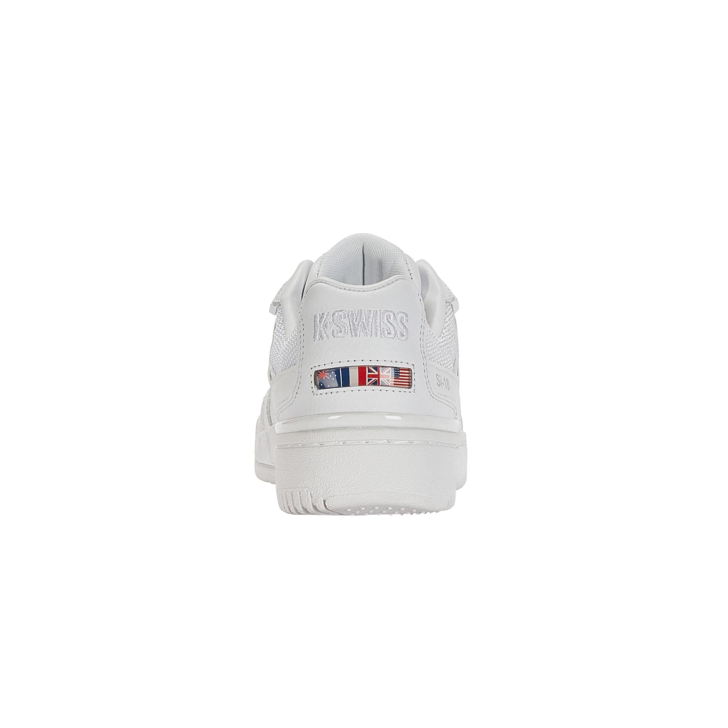 K-SWISS SI-18 RIVAL Baskets cuir femme, blanc, confortables et stables 4/4