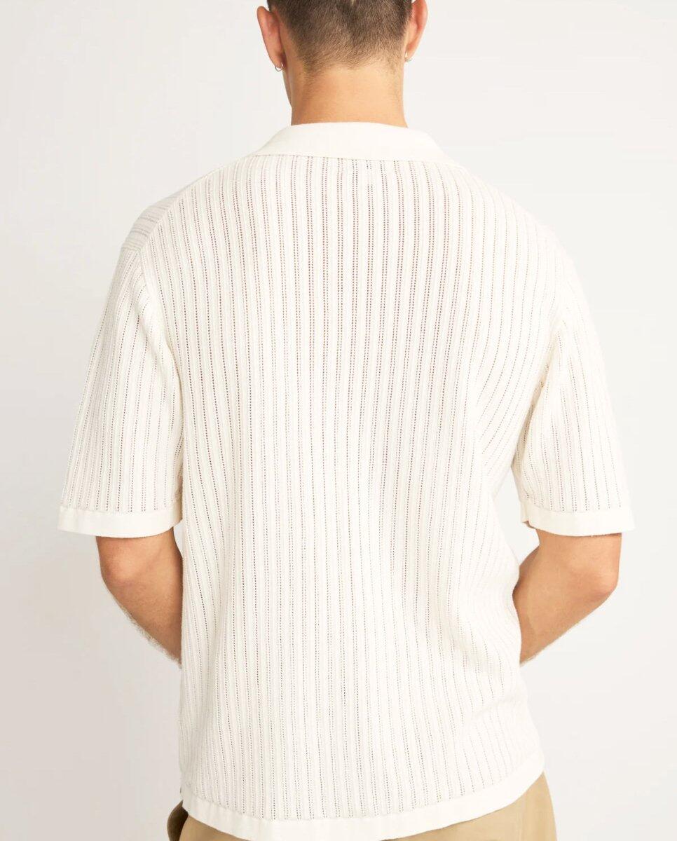 Polo de punto relajado de manga corta para hombre 3/3
