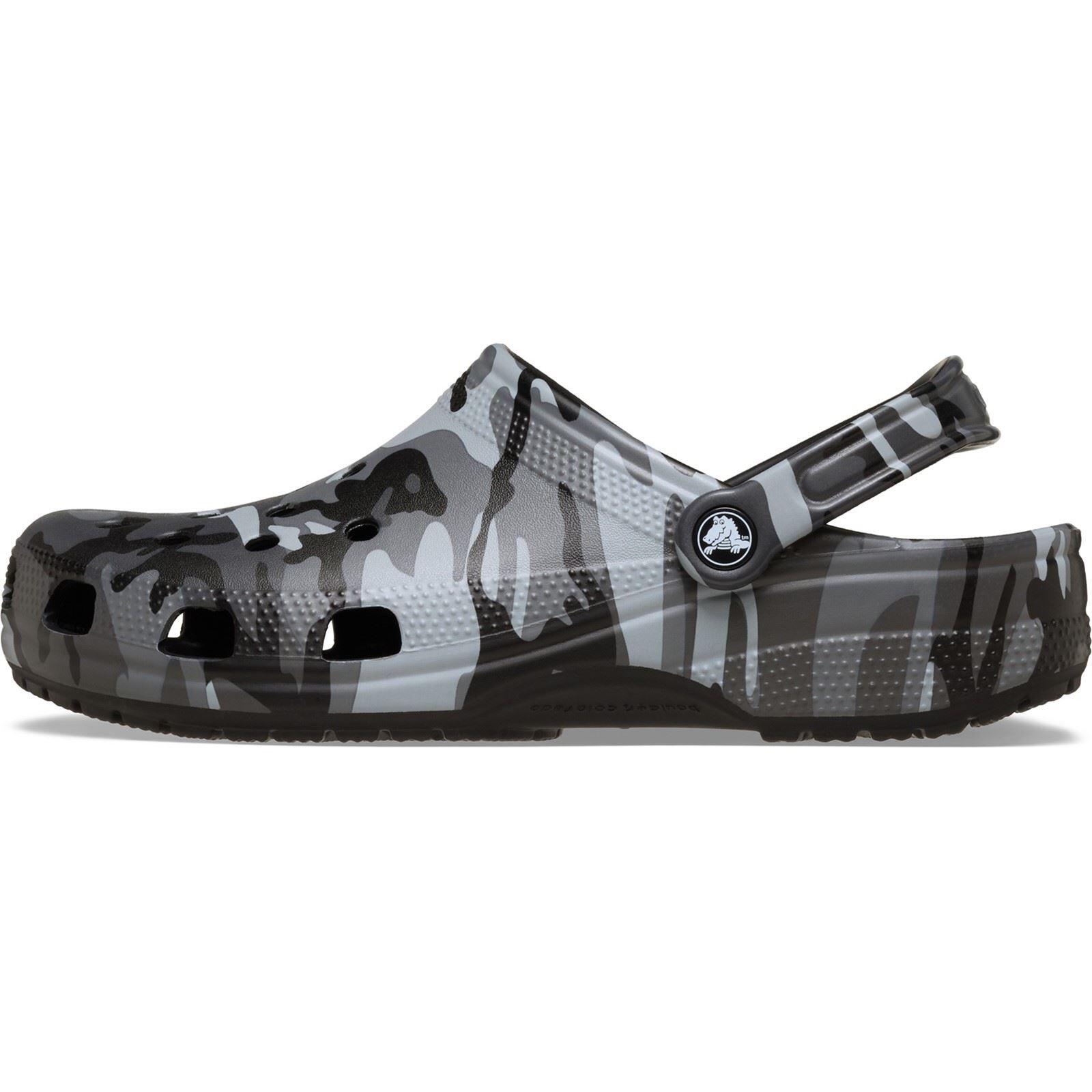 Crocs Classic Camouflage Clog Black Grey 6/6