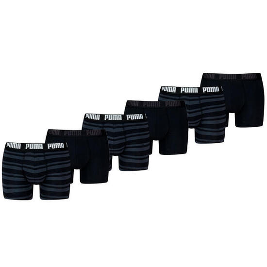 Boxers Everyday Heritage Stripe - lot de 6 - Noir
