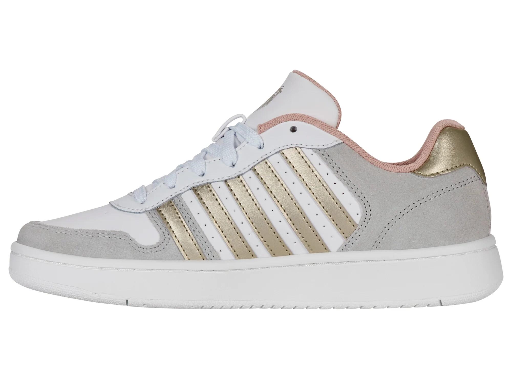 K-SWISS Court Palisades Low - zapatillas blancas, corte bajo, cordones 2/4