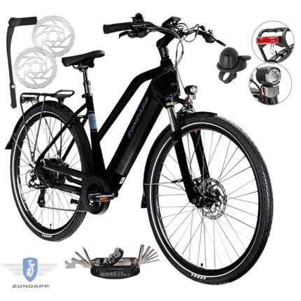 Rower Elektryczny Damski Trekkingowy 28" SHIMANO Altus 250 W Hydraulika LCD