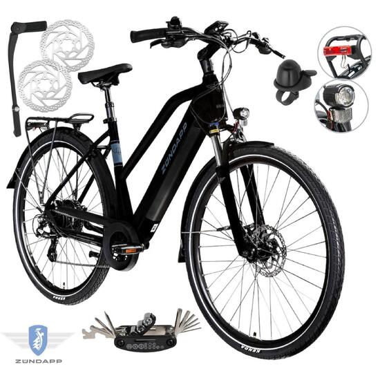 Rower Elektryczny Damski Trekkingowy 28" SHIMANO Altus 250 W Hydraulika LCD