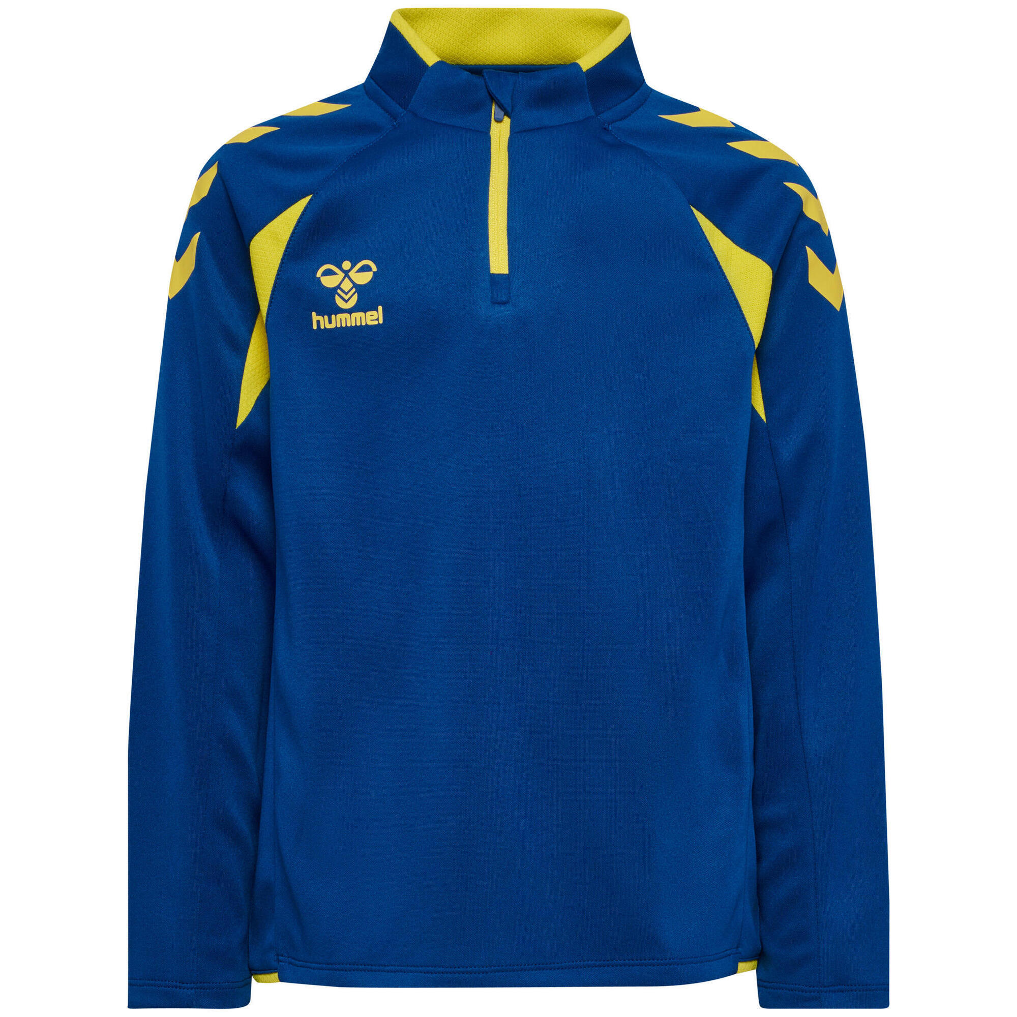 Hummel - Demie-fermeture Éclair Zip Sweat-shirt Hmlcore Enfant Hummel - Pull - Bleu|jaune - Decathlon