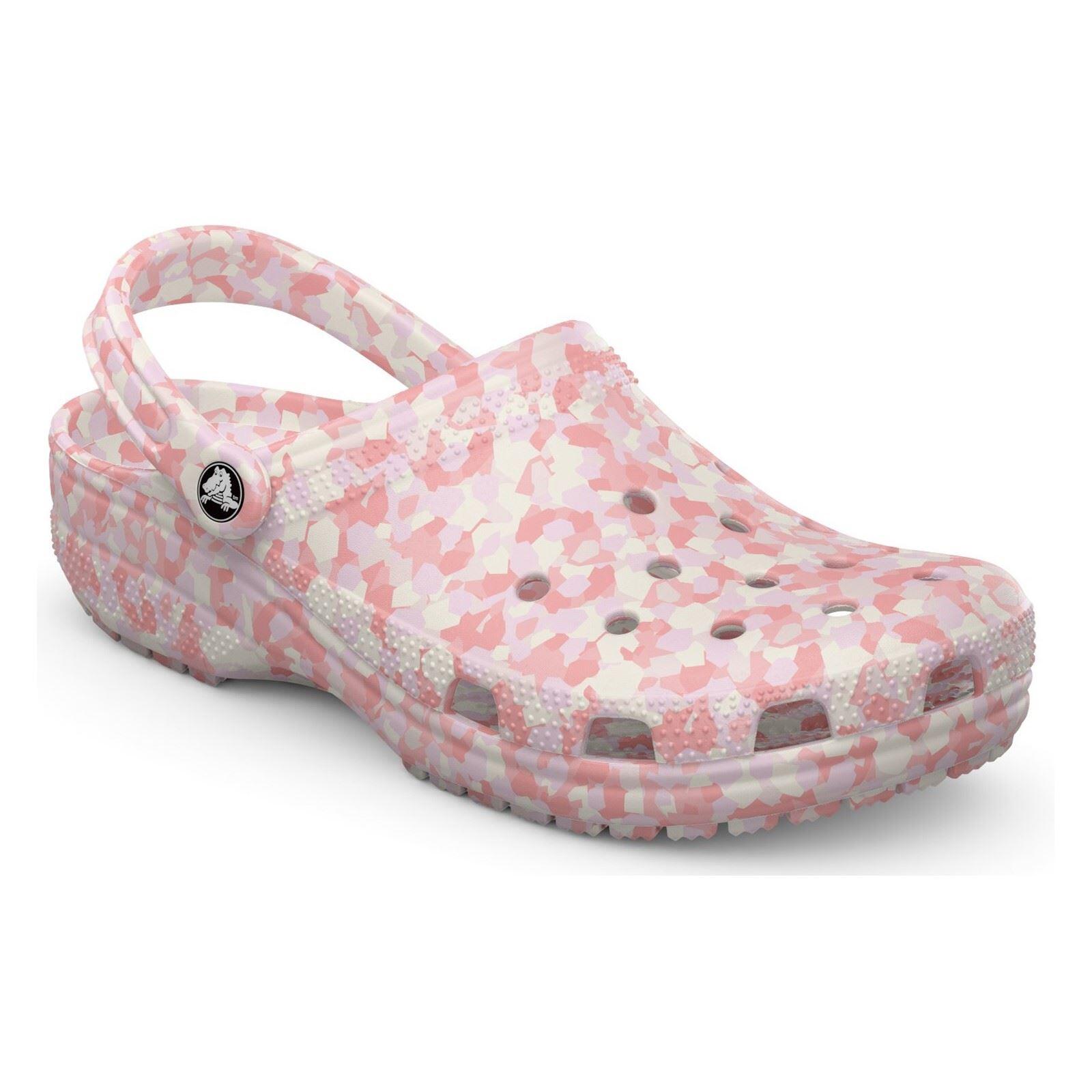 Crocs Classic Confetti Thermoplastic Women's Pink Milk/Mulit Clogs 1/5